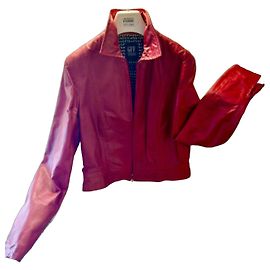Gianfranco Ferré GFF rote Schweinelederjacke