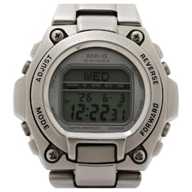 CASIO G-SHOCK MR-G MRG-200 Digitalarmbanduhr für Herren aus silbernem Edelstahl