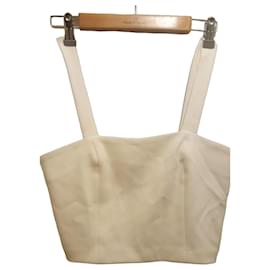Les Petites... White Square Neck Strap Top - Autre Marque