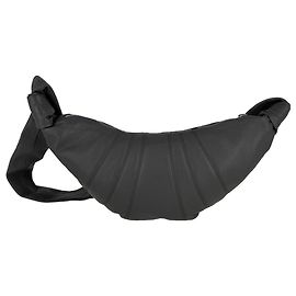 Piccola borsa Croissant Lemaire in pelle granulata grigia