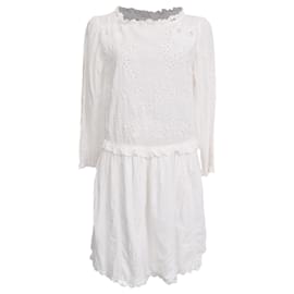 Mini abito ricamato Zadig & Voltaire in cotone bianco