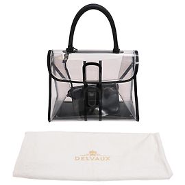 Delvaux Le Brillant X-Ray Tasche mit Etui aus schwarzem PVC