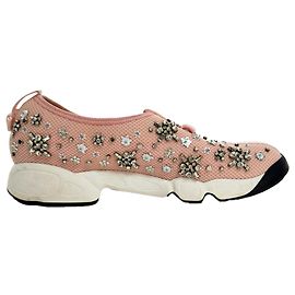 Dior Fusion Slip-On Sneaker mit Kristallbesatz aus rosa Polyester