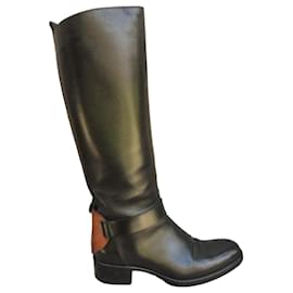 Sartore Botas de Montar en Cuero Negro