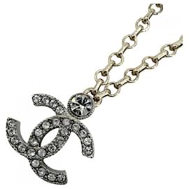 Collana Chanel in oro e strass