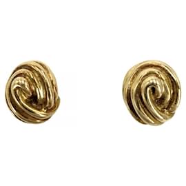 Orecchini a lobo in oro giallo 18K con design a torsione Tiffany & Co.