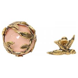 Pendientes de botón en oro rosa Christian Dior