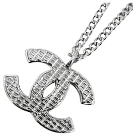 Collana Chanel Argento con Logo Coco