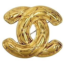Spilla Chanel Vintage Matelassé Oro