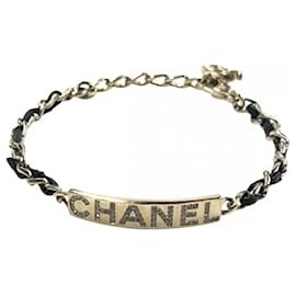 Bracciale Charm in pelle nera Chanel