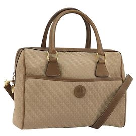 Bolso GUCCI Canvas 2way Beige Oro 000 58 0256 Auth ka5082