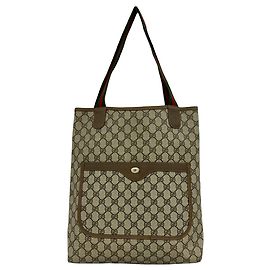 Gucci Vintage Sherry Line GG Logo Ledertasche