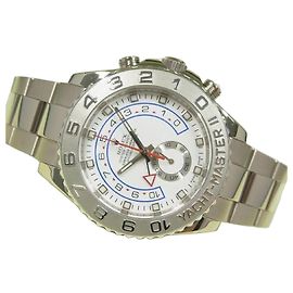 ROLEX YACHT-MASTER II 18K oro bianco 116689 V series makerOH done Uomo