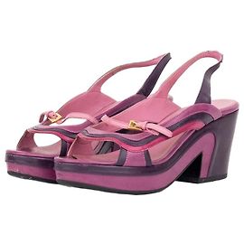 Prada SS08 'Fairy' Mary Jane Sandalen mit Blockabsatz