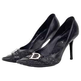 Escarpins Dior by Galliano SS04 'D Trick' Diorissimo Monogram Pump Heels