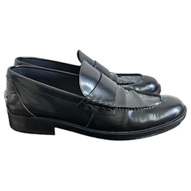 Chanel Loafer aus schwarzem Leder