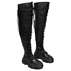 Dr. Martens DMLX XTRM HI Stivali Sopra il Ginocchio in Pelle Nera