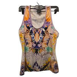 Just Cavalli Mehrfarbiges Tanktop mit Print