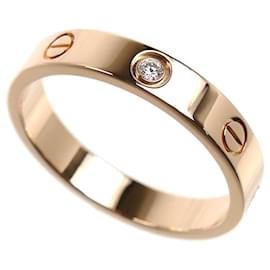 Cartier Mini Love Ring aus 18K Roségold mit Diamanten