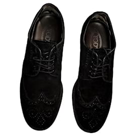 Tod's Brogues in scamosciato nero