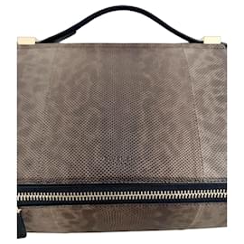 Givenchy Pandora Box Bolso de Hombro Pequeño en Piel de Lagarto Marrón