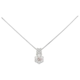 Autre Marque Collana in platino Pt900 Pt850 con diamante rosa