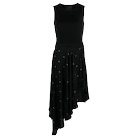 Givenchy Vestido Negro Asimétrico de Seda