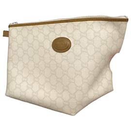 Gucci Pochette GG Supreme in tela rivestita beige