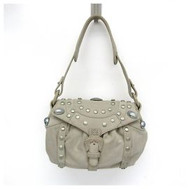Borsa a mano Belt Flap da donna Loewe in grigio chiaro