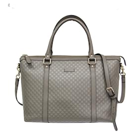 Borsa a mano Gucci MicroGuccissima in pelle - Gray