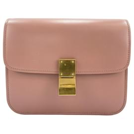 Bolsa de ombro Celine Classic Box em rosa - Céline