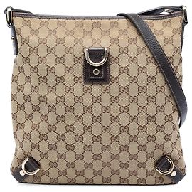 Gucci Beige GG Canvas Abbey D Ring Crossbody