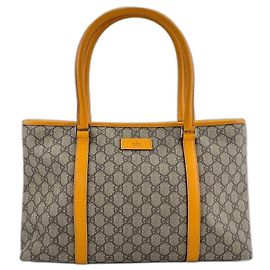 Borsa Tote Gucci beige e arancione