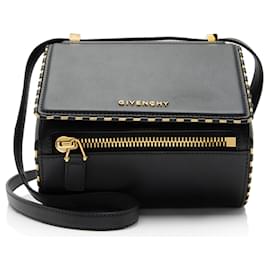 Borsa a tracolla Mini Pandora Box con bordo in catena in pelle Givenchy