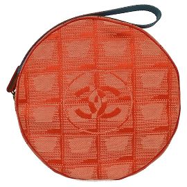 Pochette da polso rotonda Chanel Travel Line Nylon