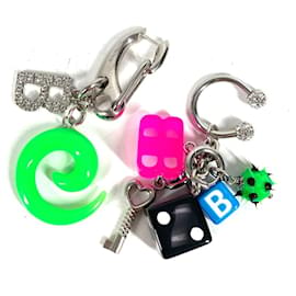 Pendientes Balenciaga con strass multicolores