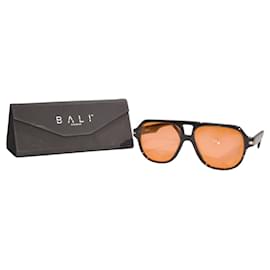 Autre Marque BALI Eyewear S2302 Gafas de sol Aviador Negras - Lentes Ámbar