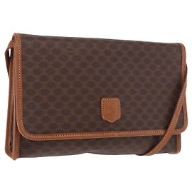 Céline Celine Vintage Macadam Canvas et Cuir