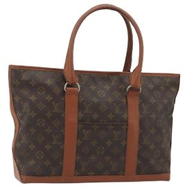 LOUIS VUITTON Monogram Sac Weekend PM Hand Bag M42425 LV Auth 190221