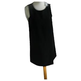 Autre Marque Monoprix ärmelloses schwarzes Kleid