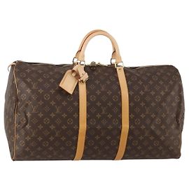 LOUIS VUITTON Monogram Keepall 60 Boston Bag M41422 LV Auth 189013A