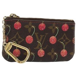 LOUIS VUITTON Monogram Cherry Pochette Cles Coin Purse M95042 LV Auth bs35761