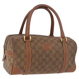 Borsa Boston GUCCI GG Canvas Beige Oro Autentica ka5051