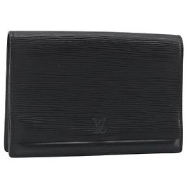LOUIS VUITTON Epi Pochette Ceinture Waist Bag Black M52602 LV Auth ep15030