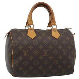 LOUIS VUITTON Bolsa Monogram Speedy 25 M41528 LV Auth 188551A