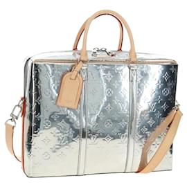 LOUIS VUITTON Specchio Monogram Neo PDV Bag 2way Silver M58755 LV Auth 189765SM