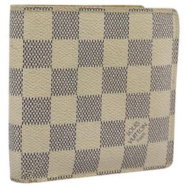 LOUIS VUITTON Damier Azur Porte Feuille Marco Bifold Wallet N60018 Auth 189638
