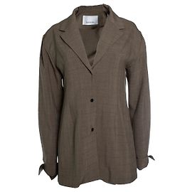 Autre Marque The Frankie shop, blazer imbottito marrone