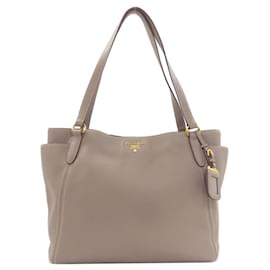 Prada Tote Bag aus grauem Kalbsleder