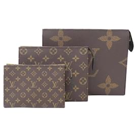 Louis Vuitton Monogram Reverse Trio Pochette Toilette